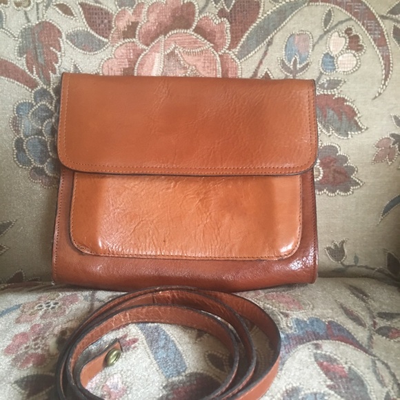 Vintage Tano Leather Crossbody Pocketbook - Picture 2 of 8